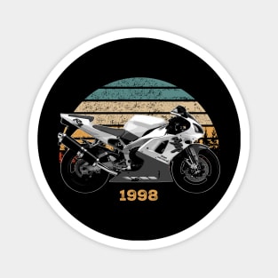 1998 Yamaha YZF-R1 Vintage Motorcycle Design Magnet